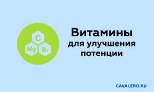 Какие витамины необходимы для улучшения мужской потенции