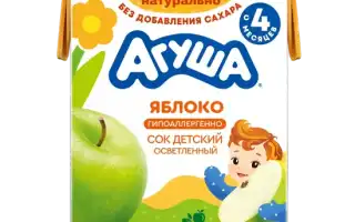 Яблочный сок при грудном вскармливании: можно или нет