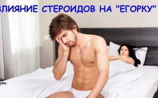 Какое влияние стероиды оказывают на потенцию