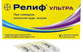 Жжение после свечей Релиф Ультра