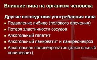 Влияние пива на потенцию у мужчин
